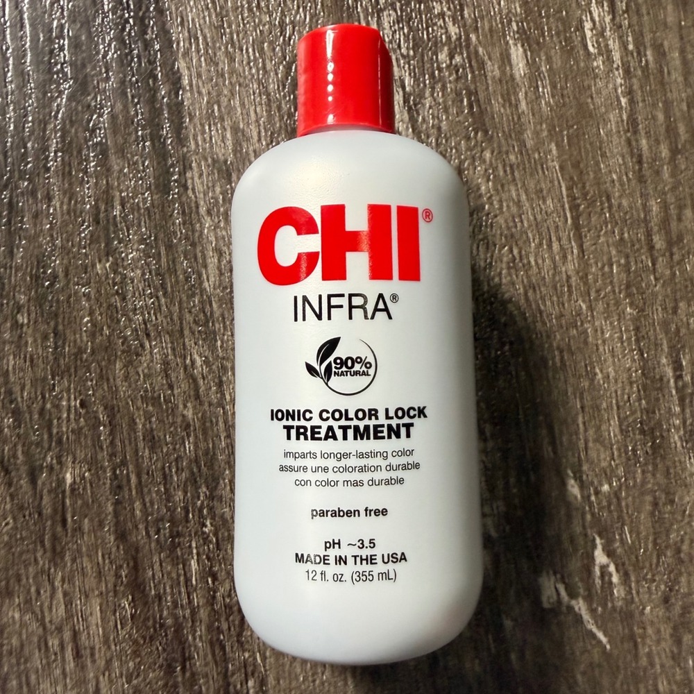 CHI Infra Ionic Color Lock Treatment Unisex 12oz White pH 3.5 Paraben Free 355mL